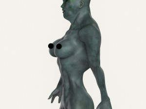 realistic female alien 07 Modelo 3D