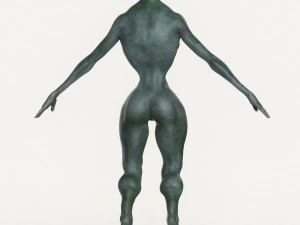 realistic female alien 07 3D Model