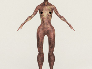 realistic female alien 08 3D 模型