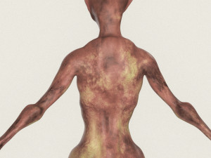 realistic female alien 08 3D 模型