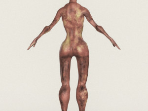 realistic female alien 08 3D 模型