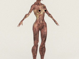 realistic female alien 08 3D 模型