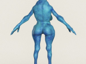 realistic female alien 09 Modelo 3D