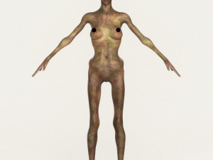 realistic female alien 10 3D Model