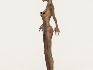 realistic female alien 10 3D Model