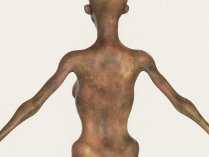 realistic female alien 10 3D Model