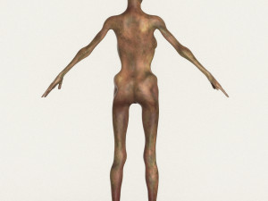 realistic female alien 10 3D Model