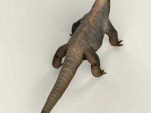 low poly realistic komodo dragon 3D Model