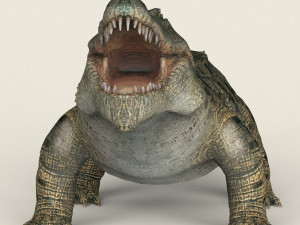 low poly realistic crocodile 3D Model