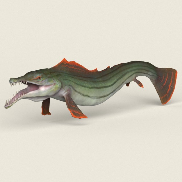 low poly realistic pike fish 3D मॉडल .c4d .max .obj .3ds .fbx .stl .blend 