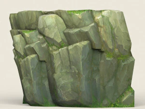 game ready rock mountain 01 3D Model