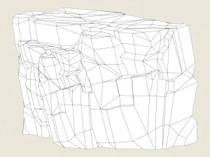 game ready rock mountain 01 3D Model