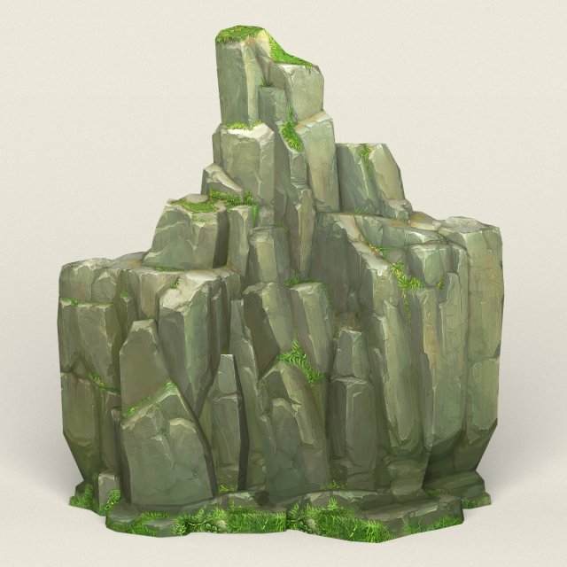 game ready rock mountain 02 3D Модель .c4d .max .obj .3ds .fbx .stl .blend 