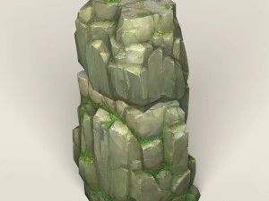 game ready rock mountain 03 3D Model