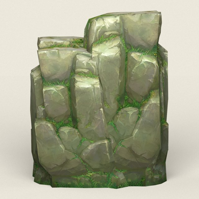 game ready rock mountain 04 3D 모델 .c4d .max .obj .3ds .fbx .stl .blend 