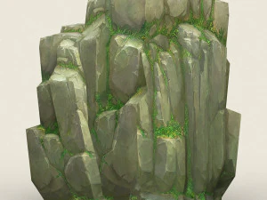 game ready rock mountain 04 3D Model