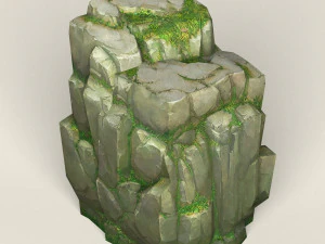 game ready rock mountain 04 3D Model