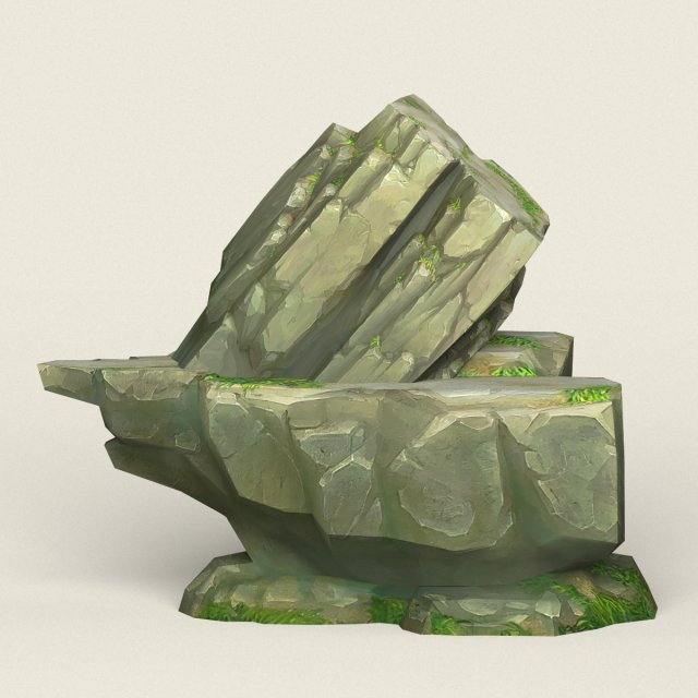 game ready rock mountain 07 Modelo 3D .c4d .max .obj .3ds .fbx .stl .blend 