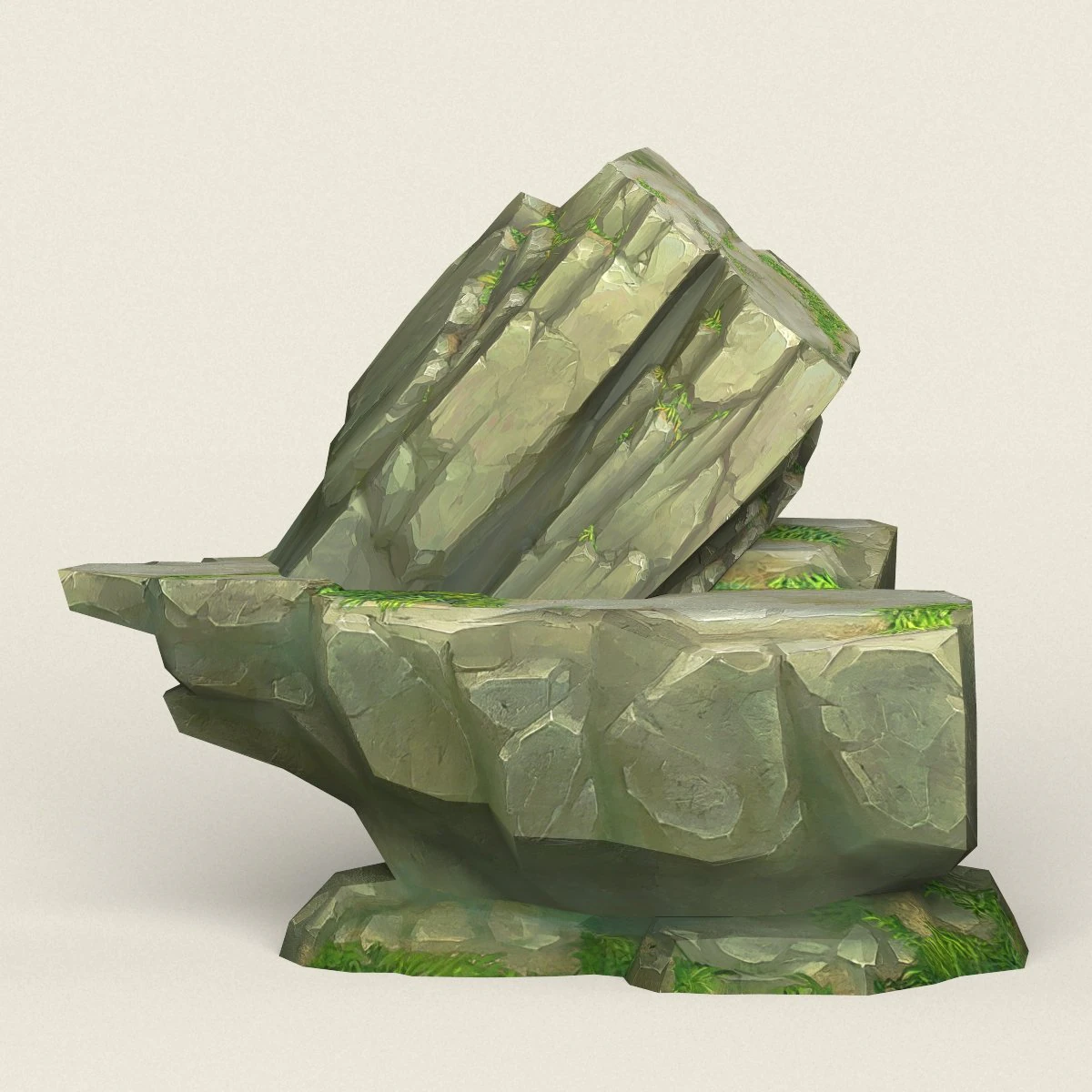 game ready rock mountain 07 3D Model .c4d .max .obj .3ds .fbx .stl .blend 