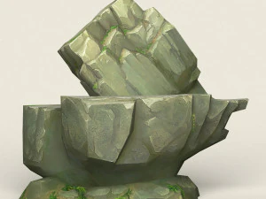 game ready rock mountain 07 3D Model