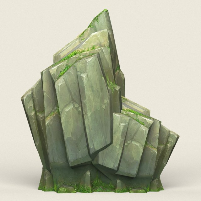 game ready rock mountain 08 Modelo 3D .c4d .max .obj .3ds .fbx .stl .blend 
