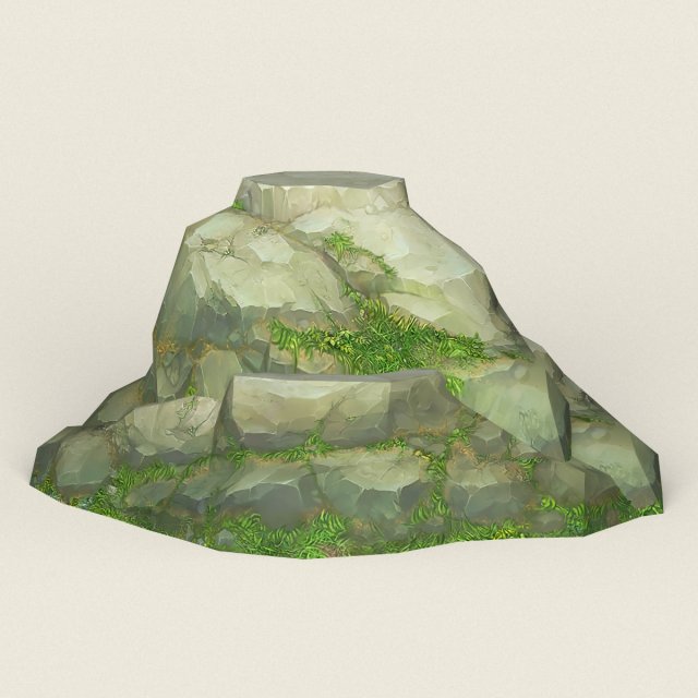 game ready rock mountain 09 Modelo 3D .c4d .max .obj .3ds .fbx .stl .blend 