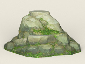 game ready rock mountain 09 3D Model
