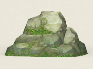 game ready rock mountain 09 3D Model