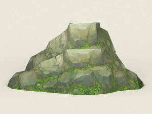 game ready rock mountain 09 3D Model