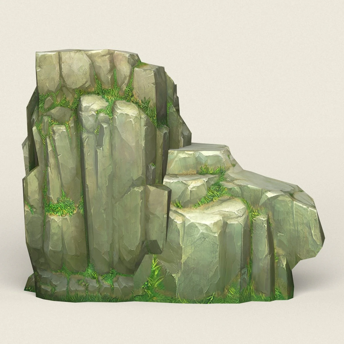 game ready rock mountain 10 3D Model .c4d .max .obj .3ds .fbx .stl .blend