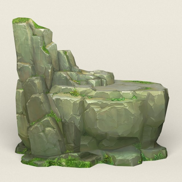game ready rock mountain 12 3D Модель .c4d .max .obj .3ds .fbx .stl .blend 