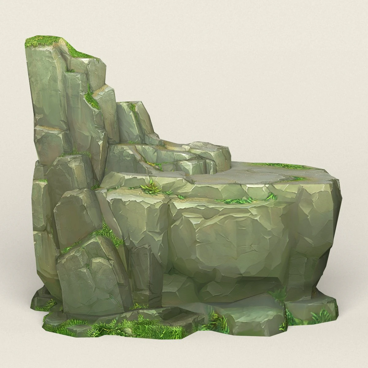 game ready rock mountain 12 3D Model .c4d .max .obj .3ds .fbx .stl .blend 
