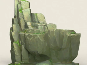 game ready rock mountain 12 3D Model