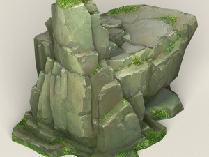 game ready rock mountain 12 3D Модель