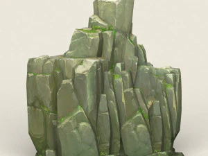 game ready rock mountain collection 3D Model