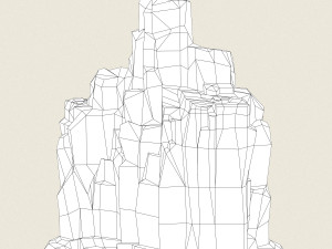 game ready rock mountain collection Modèle 3D