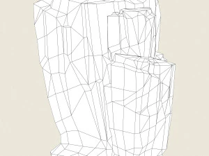game ready rock mountain collection 3D Model