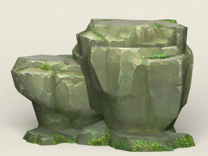 game ready rock mountain collection 3D Model