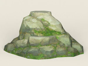 game ready rock mountain collection 3D Model