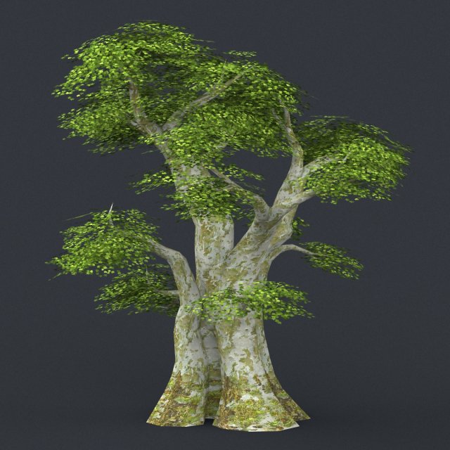 low poly tree 01 3D Модель .c4d .max .obj .3ds .fbx .stl .blend 
