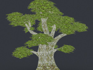 low poly tree 01 3D Модель