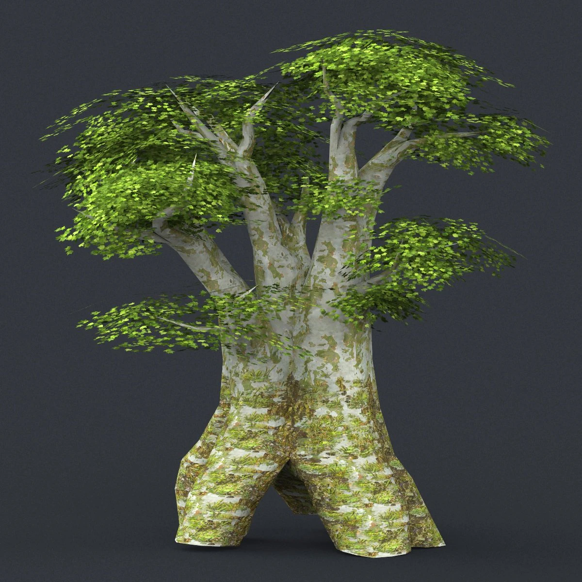 low poly tree 03 3D Model .c4d .max .obj .3ds .fbx .stl .blend
