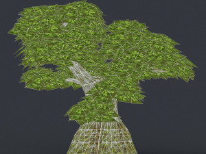 low poly 10 tree collection Modèle 3D