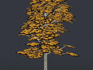 low poly 10 tree collection 02 3D Model