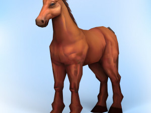 game ready horse 3D Model
