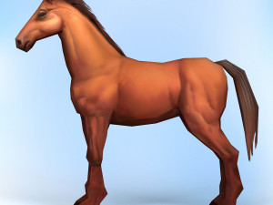 game ready horse 3D Model
