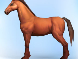 game ready horse 3D Model