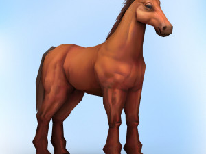 game ready horse 3D Model