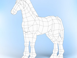 game ready horse 3D Model
