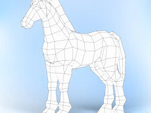 game ready horse 3D Model